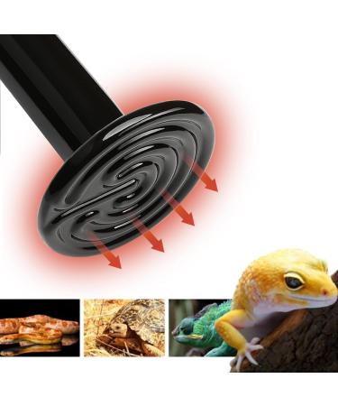 Ymcud 150W Ceramic Heat Emitter - Infrared Reptile Heat Lamp Bulb No-Light Heater for Chicks Reptiles Lizards Snakes Aquariums Chicken Coops (2 Pack) (150 Watts) 150 Watts - Buy Online on GoSupps.com