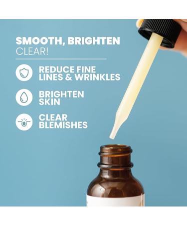 Vitamin C Plus Skin Clearing Serum - Anti-Aging & Brightening with Hyaluronic Acid & Retinol (1 oz) - Buy Online on GoSupps.com