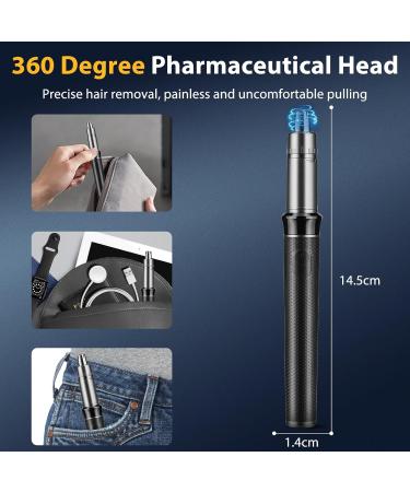 Bwaliffury Professional Hair Trimmer Beard Trimmer Hair Trimmer Nose Hair Trimmer 2 in 1 Men's Hair Trimmer Men's T-shaped Trimmer USB Rechargeable Waterproof LED Display (Black) - Buy Online on GoSupps.com