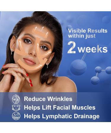 Anti-Wrinkle Tape - Myofascial Lift Tape for Firming Toning & Tightening | Skin-Lifting Face Neck & Forehead Patches - 2 Rolls for Anti-Aging & Wrinkle Reduction - Buy Online on GoSupps.com