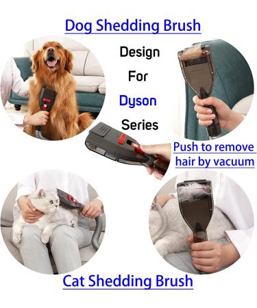 Pet Brush Vacuum Groomer Attachment for Dyson V6-V15 | Shedding Tool for Dogs & Cats | Hair Remover Comb with Extension Hose & Adapter - Buy Online on GoSupps.com