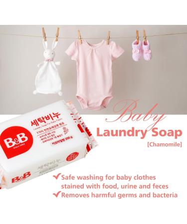 B&B Chamomile Laundry Soap for Baby Clothing - 200g 3EA - Buy Online on GoSupps.com