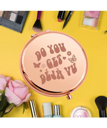 KEYCHIN Deja Vu Sour Album Pocket Mirror Rodrigo Fans Gift with Sour Song Lyrics Compact Makeup Mirror for Women, Girls, Teenagers - Buy Online on GoSupps.com