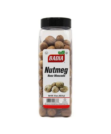 Badia Nutmeg Whole 16oz - Premium Quality Spice for Cooking and Baking - Buy Online on GoSupps.com