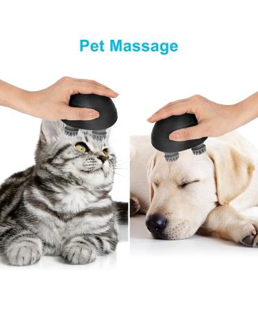 Portable Electric Scalp Massager IPX7 Waterproof Cordless with 5 Kneading Modes & 96 Nodes - Ideal Gifts for Scalp Stress Relief - Black (Magnetic Charging) - Buy Online on GoSupps.com