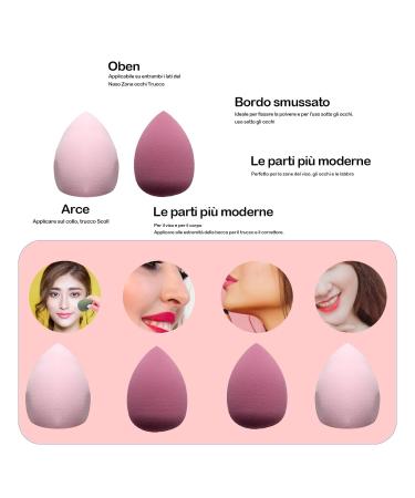 2 Piece Foundation Brush Set & Soft Touch Petal Makeup Sponges Perfect for Cream & Liquid Cosmetics | International Shipping Available - Buy Online on GoSupps.com