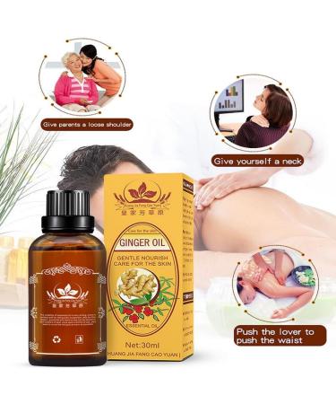 Buy 2 PCS Ginger Oil - Natural Massage Oil for Lymphatic Drainage & Skin Care (30ML) - International Shipping - Buy Online on GoSupps.com