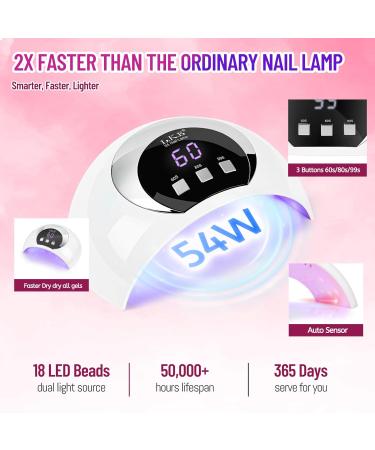 Gel Polish Kit with UV 72W LED Lamp - Glitter Red & Pink Soak Off Glossy Matte Top/Base Coat Nail Art Starter Kit (Beige/Red) | International Shipping - Buy Online on GoSupps.com