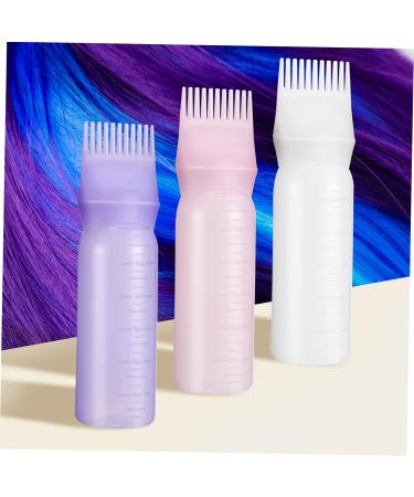 4pi ces Flacon Applicateur Peigne Pour Racines Cheveux Bouteille Pour Coloration Soins Usage Domestique Salon - Buy Online on GoSupps.com