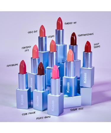 Kosas Weightless Lip Color - Nourishing Satin Lipstick with Clean Formula | High Impact & Comfy Feel - Beach House - Buy Online on GoSupps.com