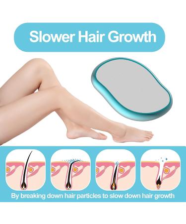 EPSPIC Crystal Hair Eraser - Painless Hair Remover for Men and Women - Reusable Exfoliation Tool - Blue - Buy Online on GoSupps.com