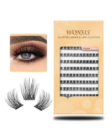 WONSIS Lash Clusters  Individual Lashes Cluster  120 Clusters Soft and Lightweight Individual Lashes  0.07 Thickness C Curl Synthetic Reusable Artificial DIY Lash Extension for Home Use (Volume 12MM) 12MM Volume - Buy Online on GoSupps.com
