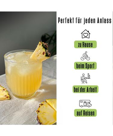 Buy Intick Sugar-Free Instant Pineapple Drink | Vegan Beverage Powder (12 x 0.5-1L) - Low Calorie & High in Vitamin C - Buy Online on GoSupps.com