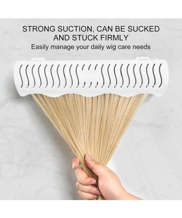 Hair Extension Holder - Hair Extension Holder Stand for Wall | Lightweight Wig Holder Hair Rack for Styling Coloring Blow Tape Weft Clip in Halo Extensions White - Buy Online on GoSupps.com