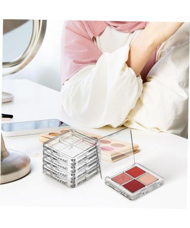  minkissy minkissy 6 Piece Empty Eyeshadow Palettes Transparent Square Makeup Tray for Lipstick Highlighters Organize Your Makeup with Style - Buy Online on GoSupps.com