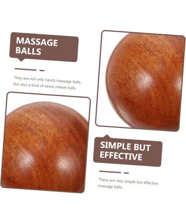 Toddmomy 2-Piece Wooden Health Massage Balls Stress Relief & Muscle Relaxation for Feet | Best Gift for Adults - Buy Online on GoSupps.com