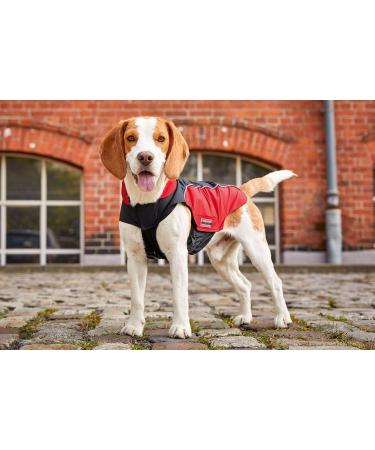 Wolters Easy Rain Jacket - Black/Red | 52 cm Back Length | International Shipping Available - Buy Online on GoSupps.com