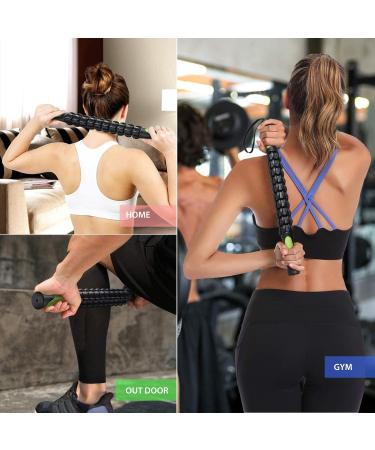 Sportneer Muscle Roller Massage Stick for Athletes - Deep Tissue Body Massager for Sore Muscle Pain Relief - Calf & Leg Massager for Recovery & Cramping - Soothing Black Stick - Buy Online on GoSupps.com