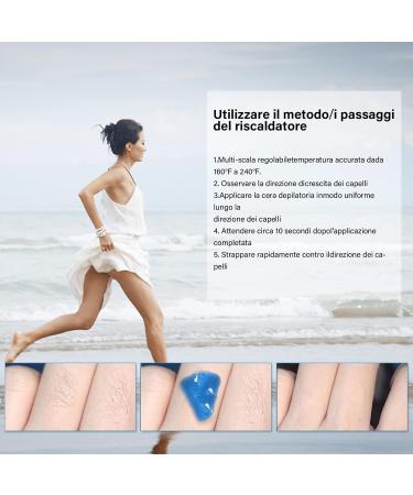 Electric Wax Warmer for Professional Hair Removal - Waxing Suitable for Home Spa Face Armpits Armpits Legs - 500ml (Purple) - Buy Online on GoSupps.com