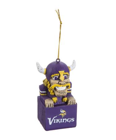 Team Sport America NFL Tiki Totem Mascot Ornament Minnesota Vikings