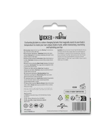 Dr. PawPaw Wicked Enchanting Lip Balm - Moisturizing Color Changing Tinted Lip Balm for Women - Vegan Nourishing Hydrating - 0.1 oz (Pack of 2) Multicolor Pack of 2 - Buy Online on GoSupps.com