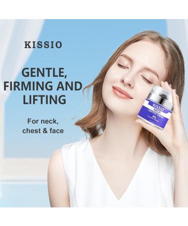 KISSIO 5% Collagen Neck Cream - Firming Lifting & Hydrating Peptide Cream for All Skin Types - 2.12 Oz - Buy Online on GoSupps.com