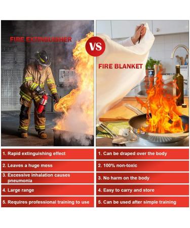 Jdox Fire Blankets 2 Pack - Fiberglass Emergency Fire Blanket for Home, Kitchen, Car & Office (39.3 inch) - Buy Online on GoSupps.com