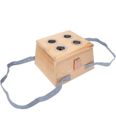Buy Adjustable Temperature Moxibustion Box - Wooden Moxibustion Therapy Healing (4 Holes) | International Shipping - Buy Online on GoSupps.com