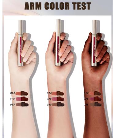 Peel Off Lip Liner Tattoo Nude Rose Crayon a Levre Peel Off Rouge a Levre Mat Longue Tenue Lip Stain Tint Sans Transfert Waterproof Smudge-proof Highly Pigmented Lipstick Maquillage Femme-01 01 Nude Rose - Buy Online on GoSupps.com