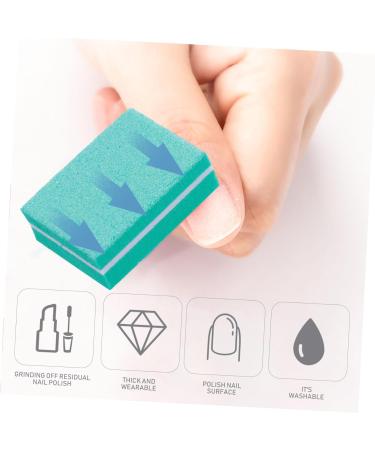 FRCOLOR Sponge Sponge File Nail File Nail Buffer Files Buffer Block Tools Nail Polisher Nail Art Care Sanding Block Files Diamond Nail File Nail Art Tool Nail Buffer Blocks Manicure Art 4X2.5X1.5CM Green - Buy Online on GoSupps.com