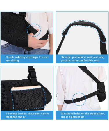 Doact Arm Loop Shoulder Support | Rotator Cuff Brace for Dislocations Sprains & Injuries | Adjustable Belt with Storage Pocket - Buy Online on GoSupps.com