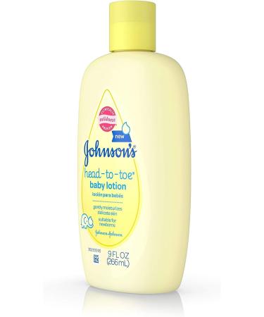 Johnson's Head-to-Toe Baby Lotion 9 Fl. Oz - Moisturizing Baby Skincare - Buy Online on GoSupps.com