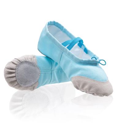 Dogeek Ballet shoes Gymnasium shoes Ballet snack ballerinas dance shoes ballet training shoes for girls women children 22-44 (please choose a larger size) 24 EU blue