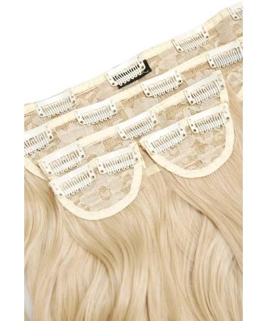 Lullabellz Super Thick Blow Dry Wavy Clip In Hair Extensions 5-Piece 22-Inch Length Light Blonde - Buy Online on GoSupps.com