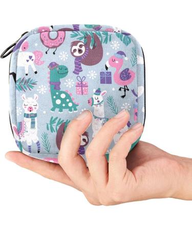 Shop Stylish Menstruation Pad Bags for Women - Holiday Animal Patterns | Zip Bags for Tampons & Napkins - Buy Online on GoSupps.com