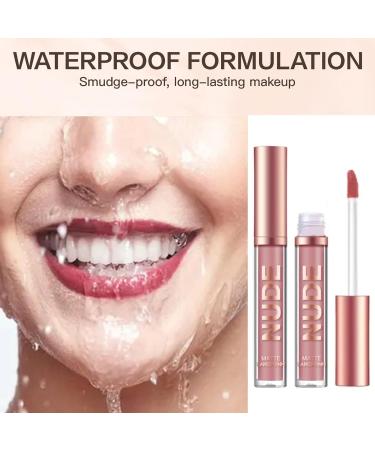 Ninnyi 3PCS Lip Liner and Lipstick Set Long Lasting Waterproof Lip Stain with Lip Brush - Buy Online on GoSupps.com