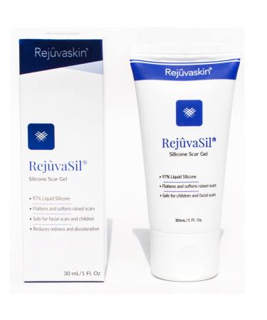 Rejuvaskin Rejuvasil Silicone Scar Gel  Scar Treatment for Surgical Scars for Face Body Burn Keloids and Acne Scar  Silicone Gel for Scars to Reduced the Appearance of Old & New Scar -30ml