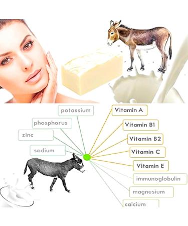  d moRe Organic Donkey Milk Soap Anti-Aging Soap with Vitamin E A C - Traditionally Handmade - Sotruel Soap - No Artificial Additi - Buy Online on GoSupps.com