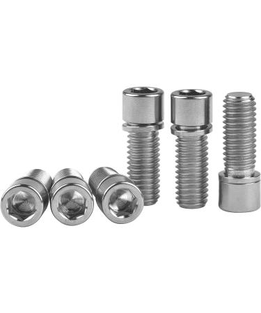Wanyifa M8 x 20mm Titanium Ti Bolt with Washer for BMX Bicycle Stem - Pack of 6 | Lightweight and Durable Titanium Bolts - Buy Online on GoSupps.com