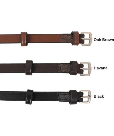 Exionpro Leather Flash Nose Strap Fastening with Belt | Black & Brown | Full Cob Over Pony Sizes - GR Braun (Havana Brown) Horse Gear - Buy Online on GoSupps.com