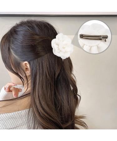 1 Mesh Rose Spring Clip 1 Flower Hair Clip Flower Girl Accessories White Flower Hair Accessories White Headdress Small Flower Hair Clip Flower Girl Hair Accessories Women'S Hair Clip - Buy Online on GoSupps.com