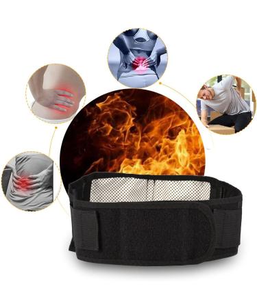 Turmaline & Magnetic Therapy Belt - Self-Heating Lumbar Support for Back Neck & Shoulder Pain Relief - Buy Online on GoSupps.com