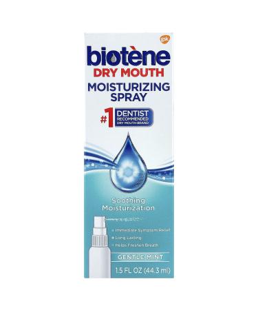 Biotene Dry Mouth Moisturizing Spray Gentle Mint 1.5 Oz (pack of 10)