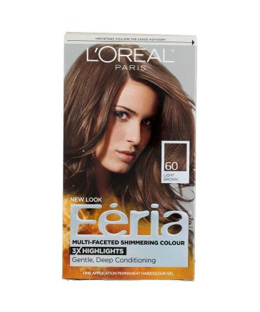 L'Oreal Paris Feria Permanent Hair Colour Gel - Light Brown 60 | International Shipping Available - Buy Online on GoSupps.com