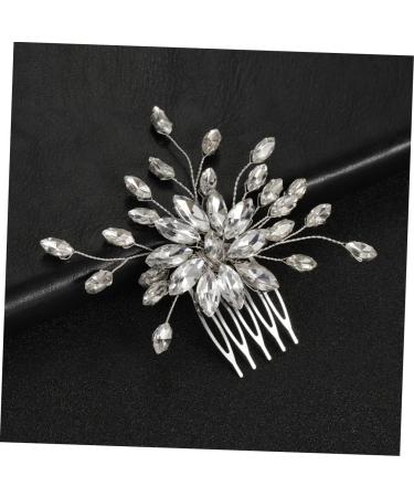 Ipetboom Bride Tiara Hair Comb Hair Accessories for Prom Rhinestone Hair Accessories Bridal Accessories Diamond Headpiece Tiara Wedding Hair Accessories Bride Headband Plastic Glass - Buy Online on GoSupps.com