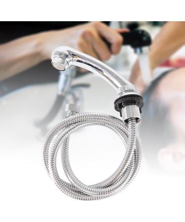 Milageto Shampoo Bowl Faucet Sprayer with Hose Pipe Equipment Kit Handheld for Hair Salon Argent - Buy Online on GoSupps.com