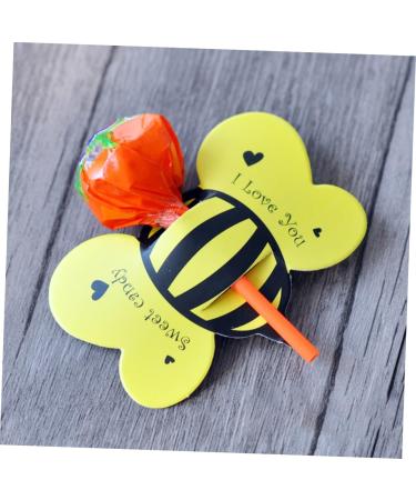 Zerodeko Candy Package 100pcs Lollipop Lollipop Card Decorative Card Message for Lollipop Packaging Decoration Card Lollipop Decoration Decorate Candy Packaging As Shown 8.50X5.50X0.20CM - Buy Online on GoSupps.com