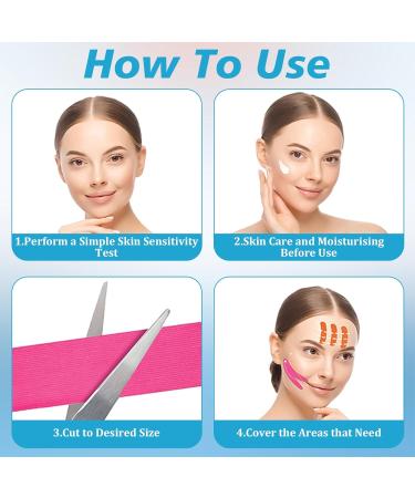 Face Tape Face Lifting Tape Face Tape Lifting Face Anti Wrinkle Plaster Used for Saggy Eyelid Wrinkles Tightening and Tightening Wrinkles as well as for Tightening Women's Face Skin - Buy Online on GoSupps.com