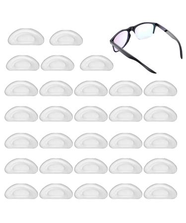 30-set self-adhesive nose pads glasses non-slip glasses pads suitable for glasses sunglasses silicone-anti-slip-nose pads Glasses Self-adhesive (transparent)