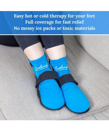 Soothing U Gel Hot Cold Therapy Socks for Ankle Heel Pain - Compression Relief for Plantar Fasciitis & Neuropathy - Microwaveable & Cooling Gel for Men & Women - Buy Online on GoSupps.com
